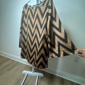 Patterned Black & Gold Dress